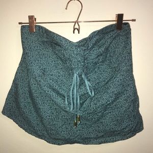 Maeve (Anthropologie) Patterned Strapless Crop Top